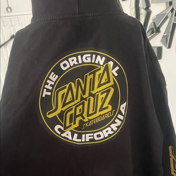 The original Santa Cruz California,women’s,Black Jacket with Gold Logo Size 2XL - Picture 8 of 17